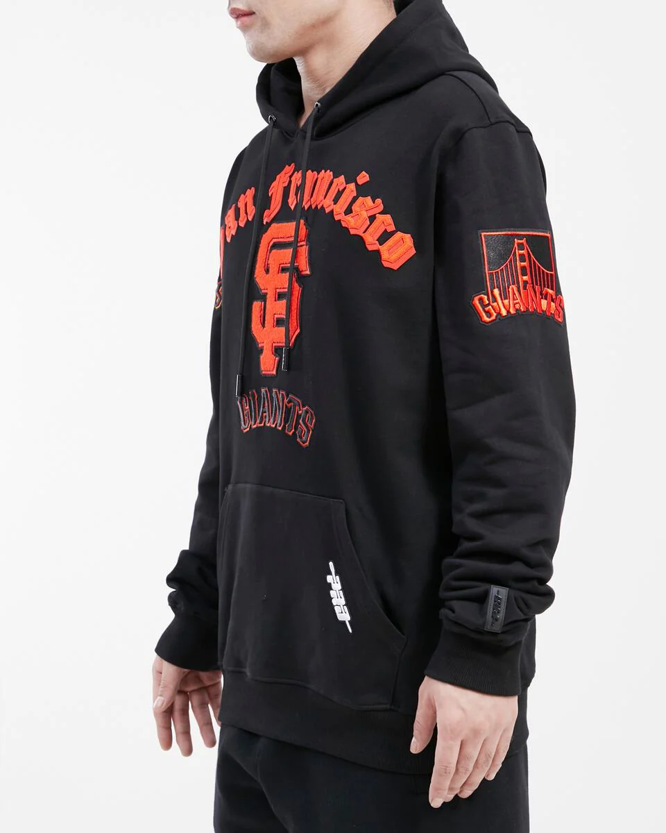 Pro Standard San Francisco Giants Old English FLC Po Hoodie-Black