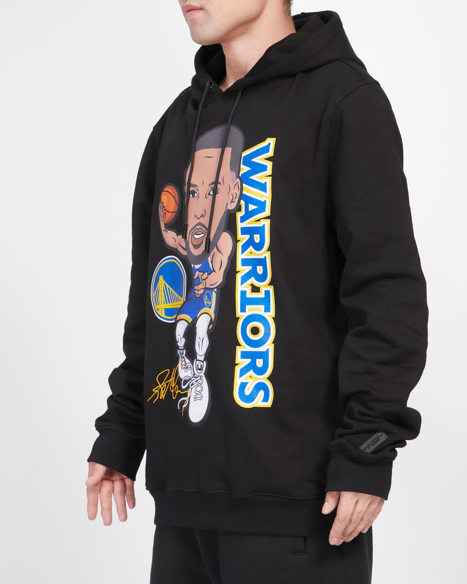 Pro Standard Golden State Warriors Steph Curry #30 Sky Hook Flc Po Hoodie-Black