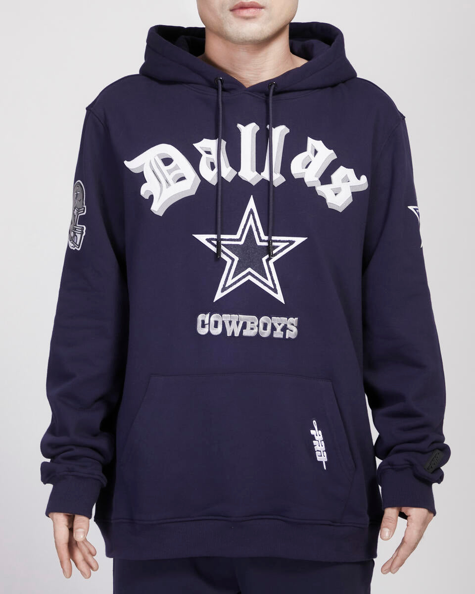 PRO STANDARD DALLAS COWBOYS OLD ENGLISH FLC PO HOODIE