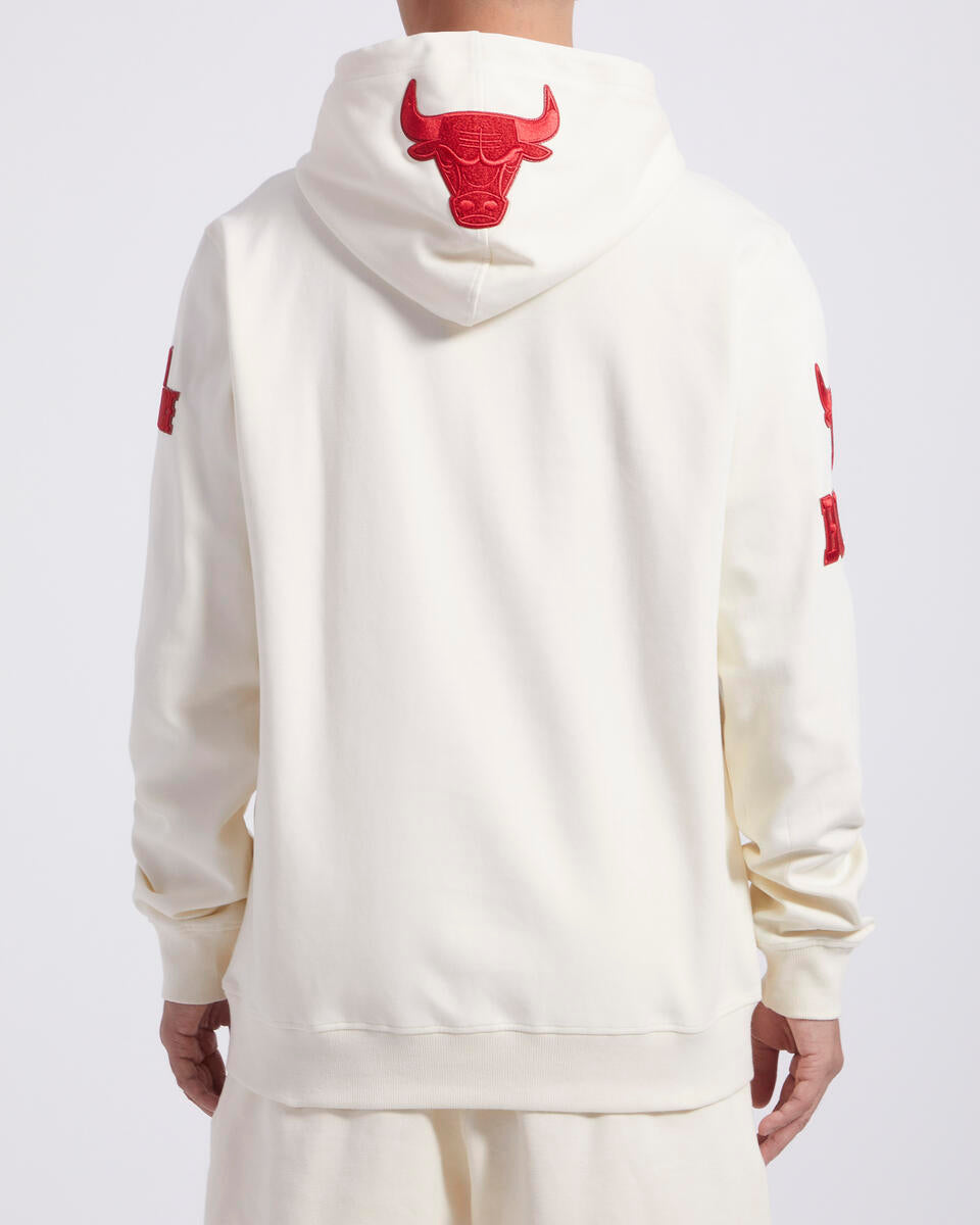 Pro Standard Chicago Bulls Triple Tonal DK PO Hoodie-Eggshell