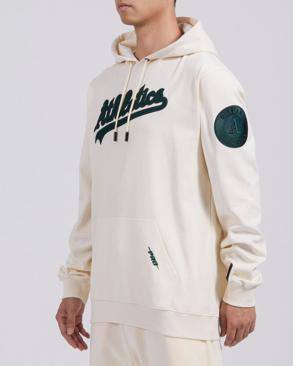 Pro Standard Oakland Athletics Triple Tonal DK PU Hoodie-EggShell