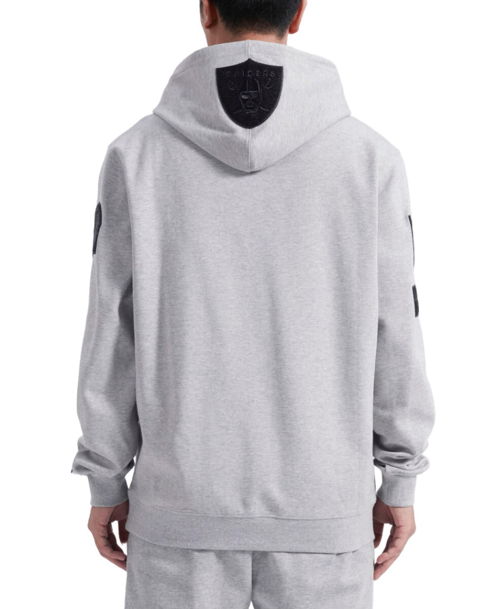 Pro Standard Las Vegas Raiders Triple Tonal Dk Po Hoodie - Heather Grey