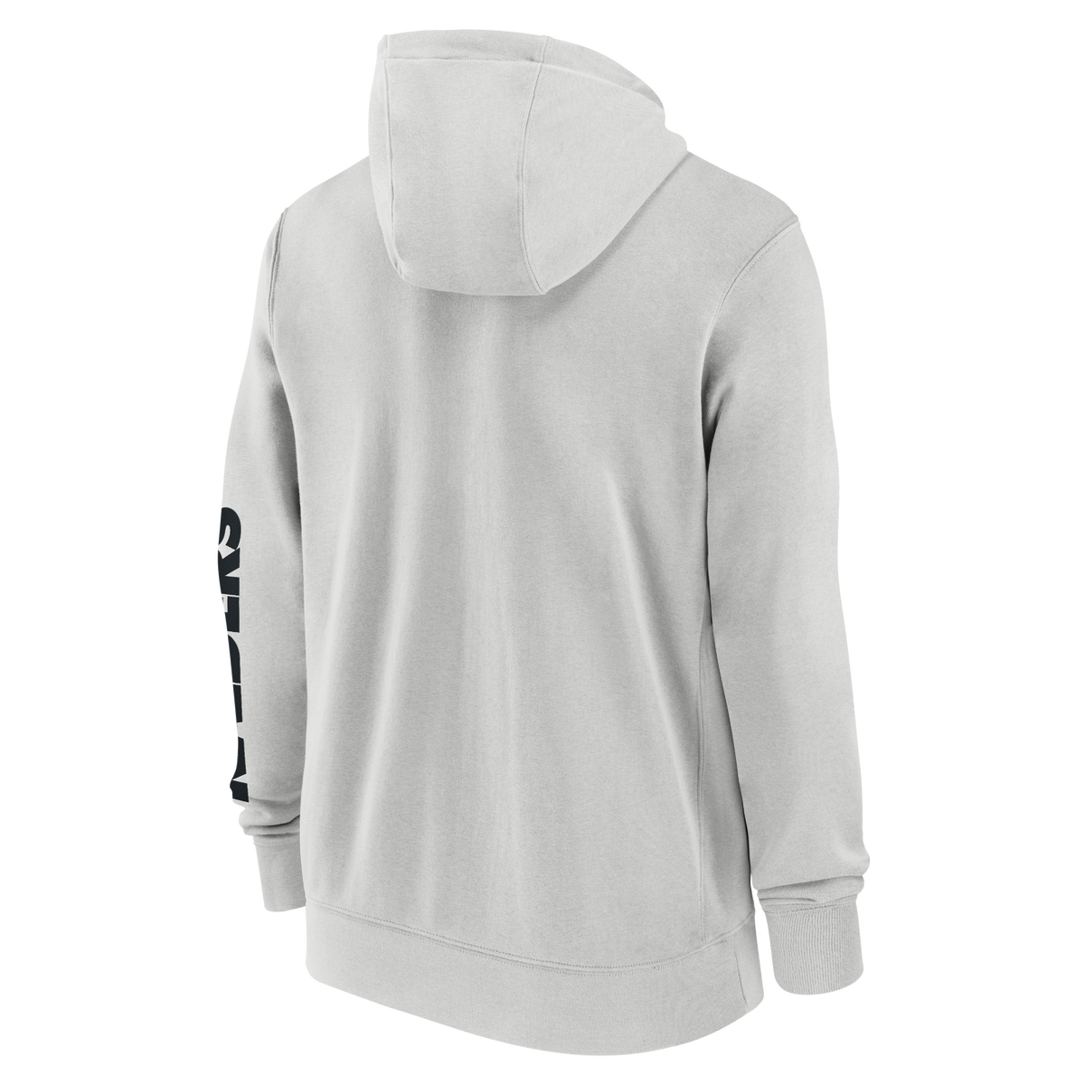 Nike Las Vegas Raiders Cool Down Club Full-Zip Hoodie in Photon Dust, back view