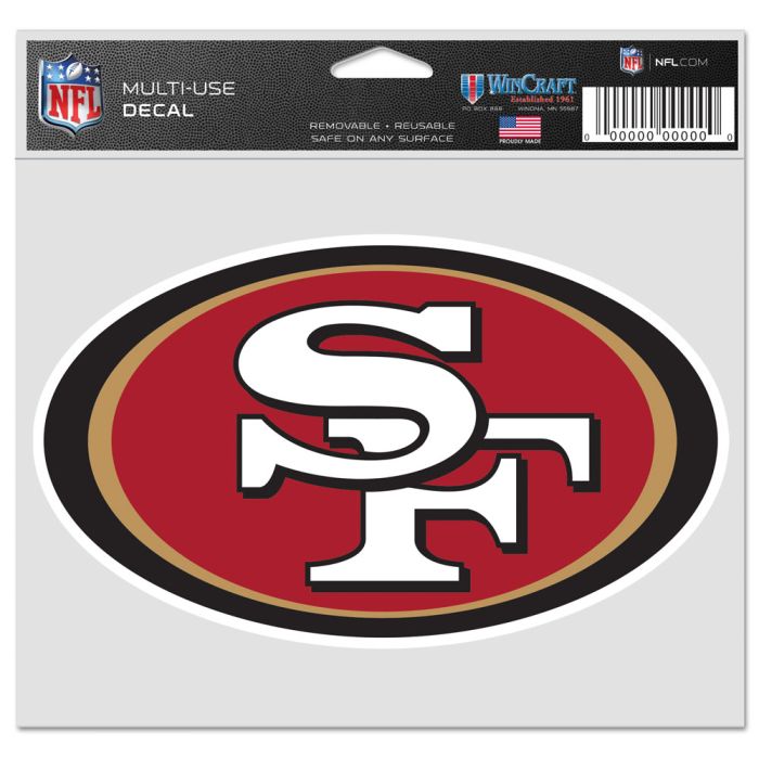 San Francisco 49ers Perfect Cut Color Decal 5" X 6"