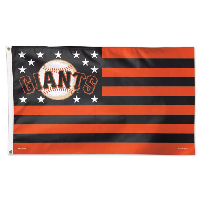 SAN FRANCISCO GIANTS / PATRIOTIC FLAG - DELUXE 3' X 5'