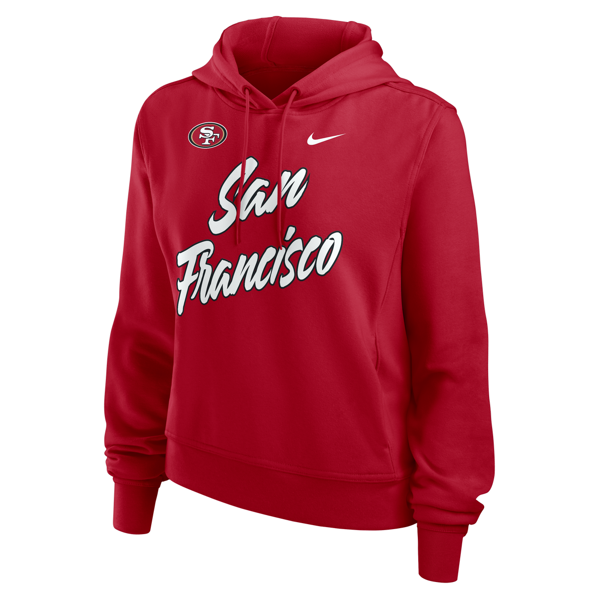 Nike San Francisco 49ers Women's Performance One Pullover Hoodie - Scarlet