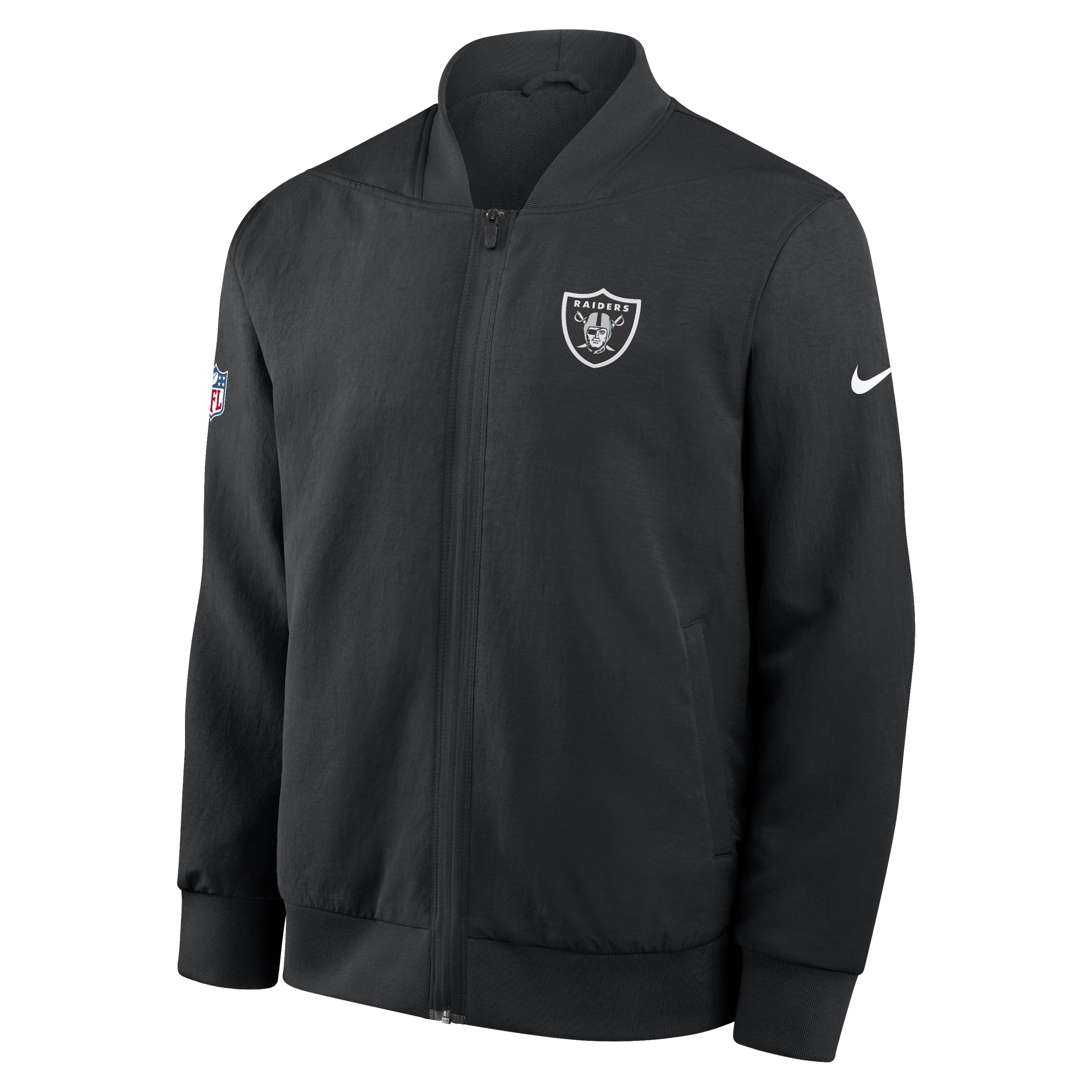 Nike Men's Las Vegas Raiders Full-Zip Bomber Jacket-Black