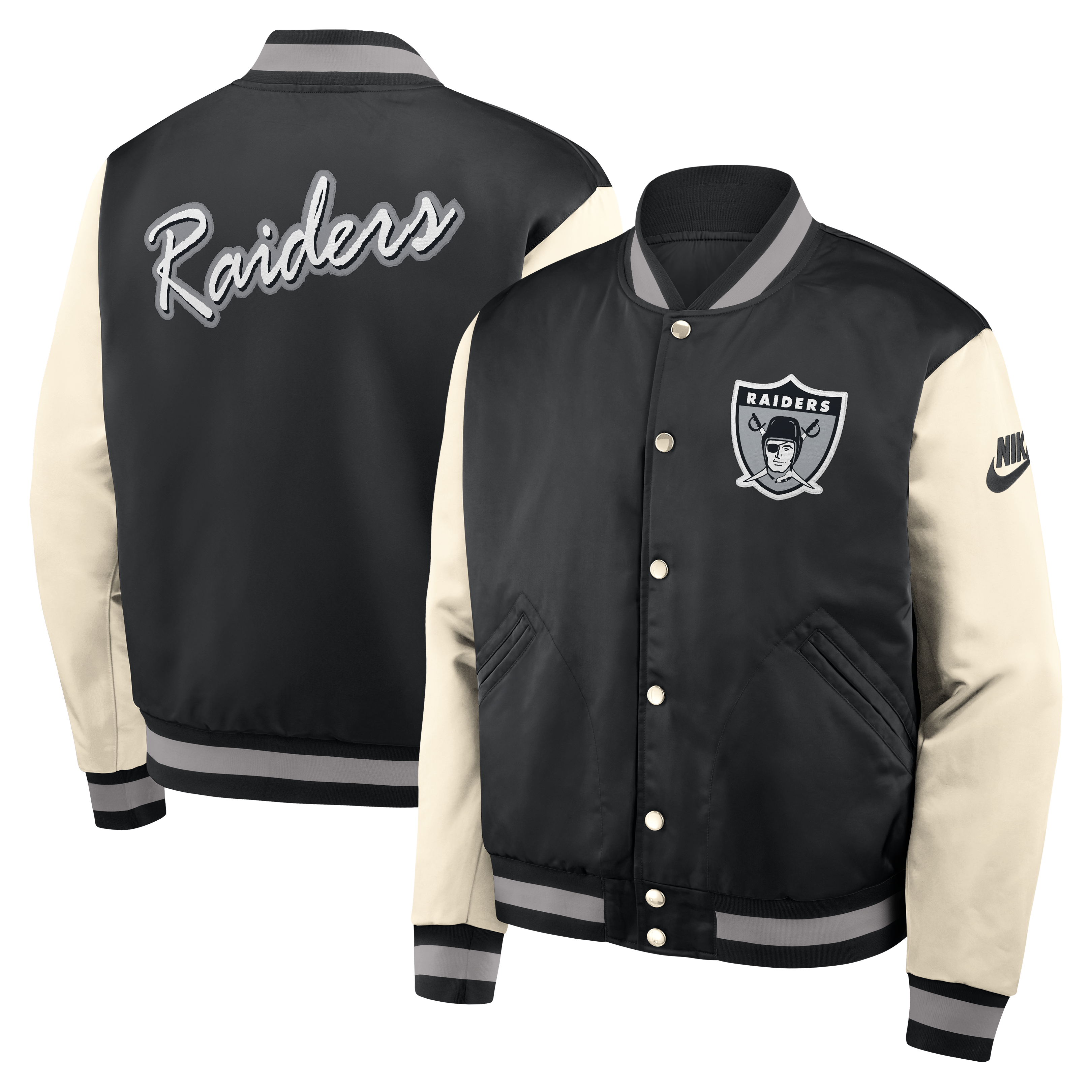 Nike Men's Las Vegas Raiders Rewind Legacy Varsity Jacket