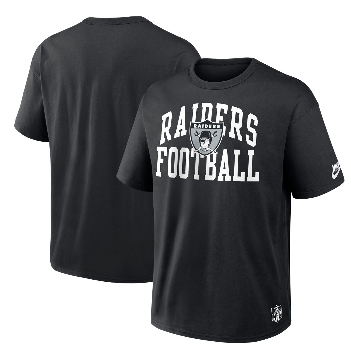 Nike Las Vegas Raiders Rewind Heavy Duty T-Shirt-Black
