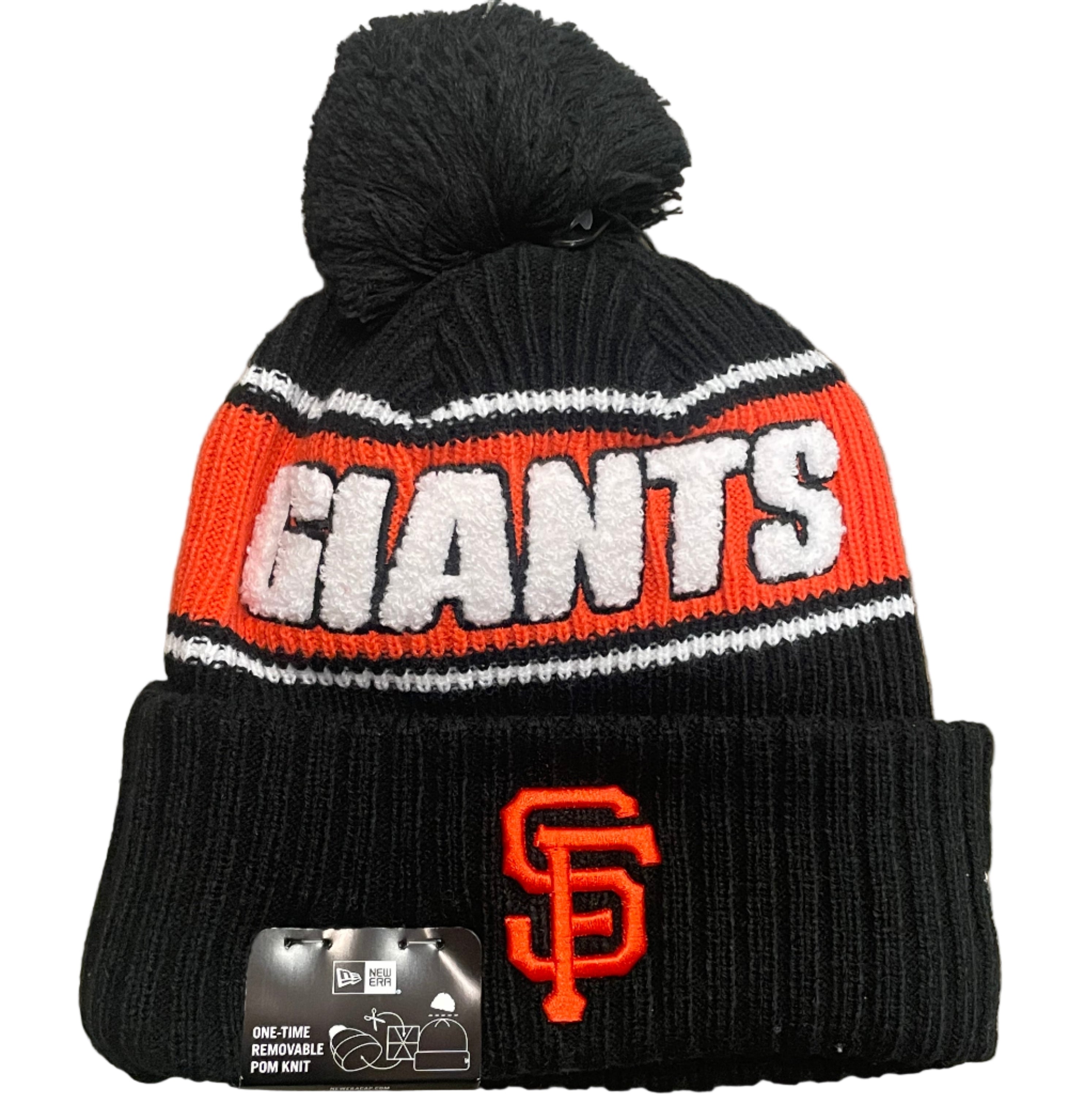 New Era San Francisco Giants Bold Cuffed Knit With Pom