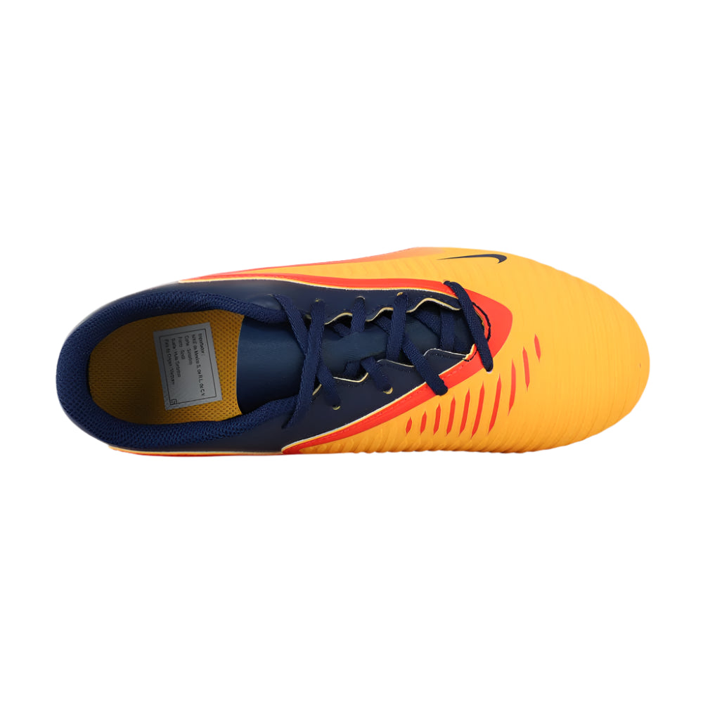 Nike Jr. Phantom 6 Low Club FG/MG-Laser Orange/lemon Venom-blue Void