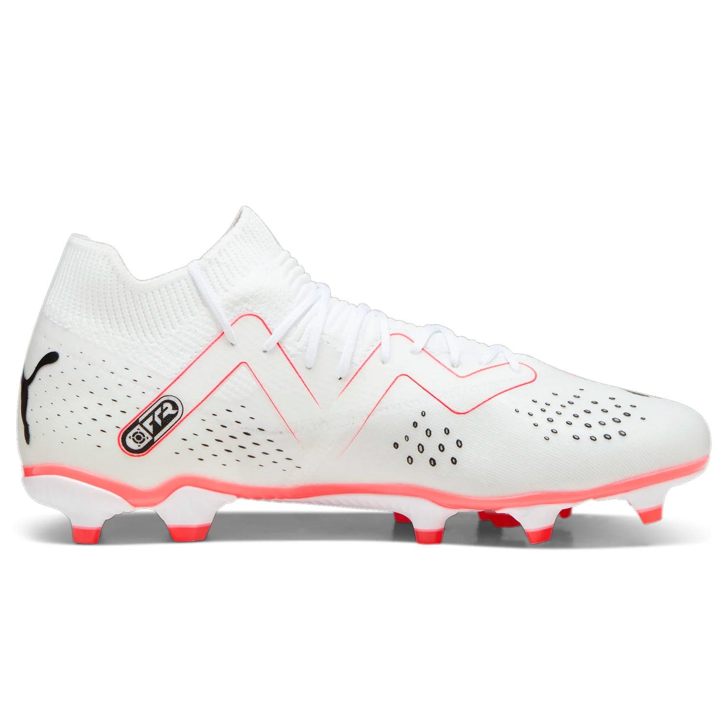 Puma Men's Future Match FG/AG-White-Black-Fire Orchid