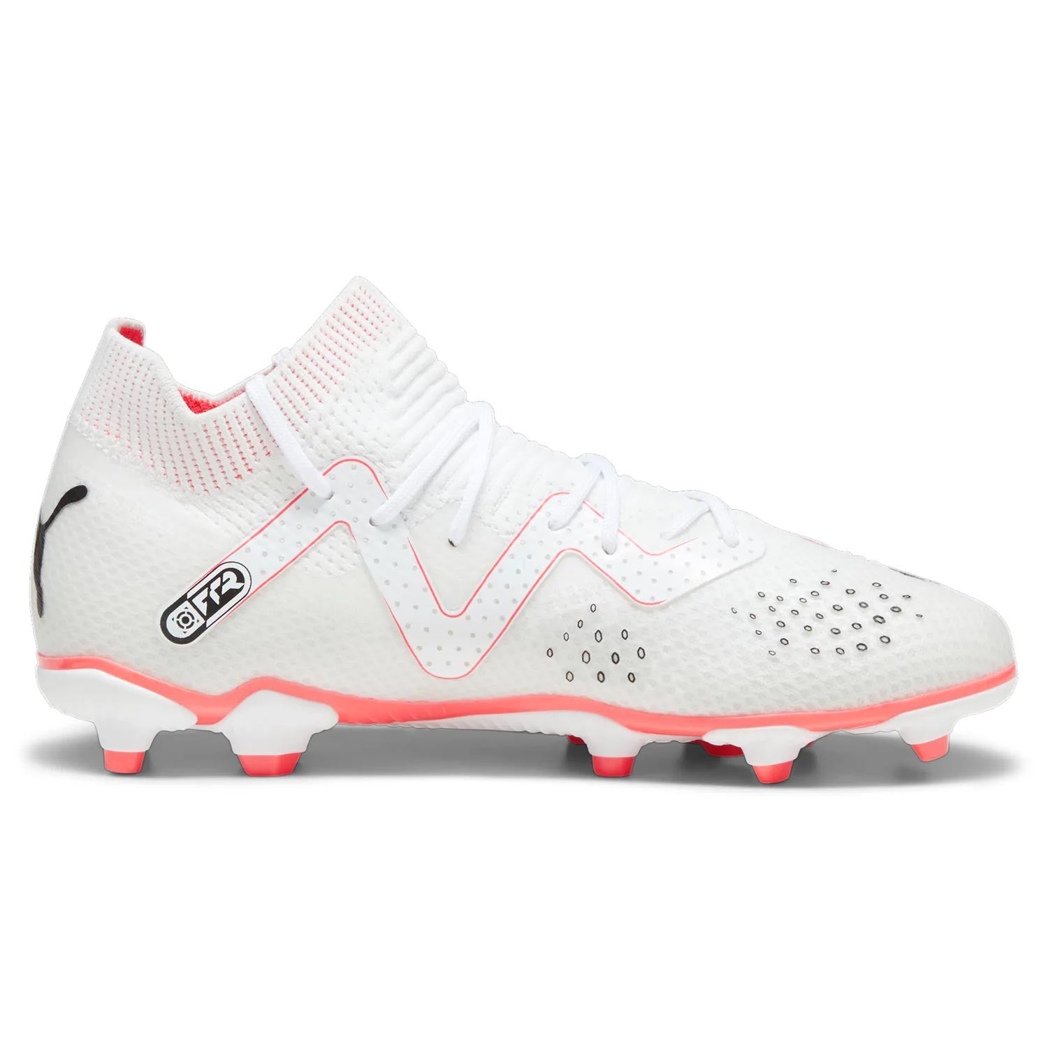 Puma Kid's Future Pro FG/AG-White-Black-Fire Orchid