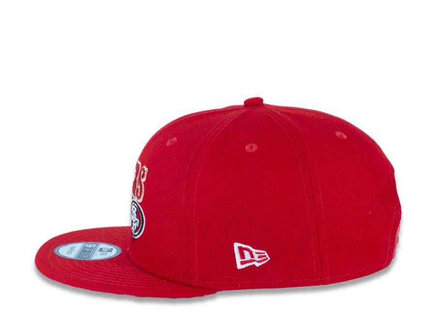 New Era San Francisco 49ers Logo State 9FIFTY Snapback Hat-Red