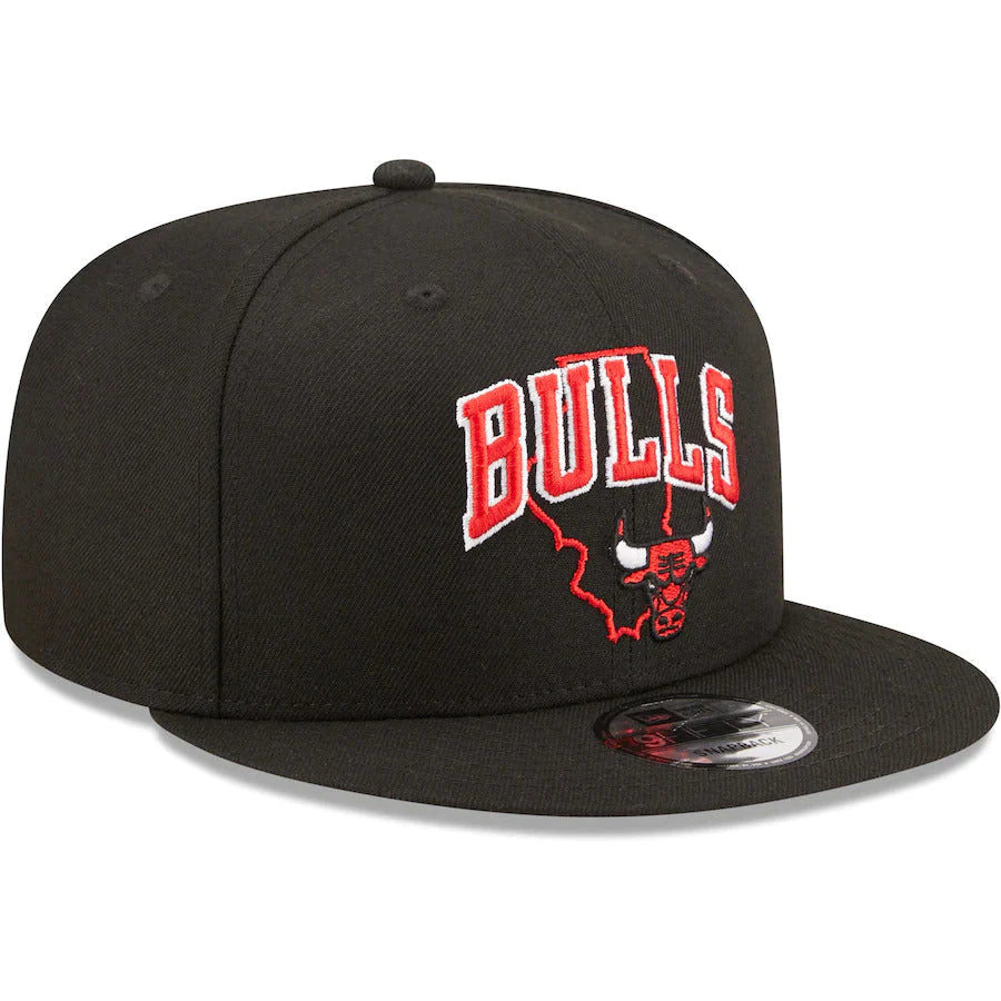 New Era Chicago Bulls State Logo 9FIFTY Snapback Hat