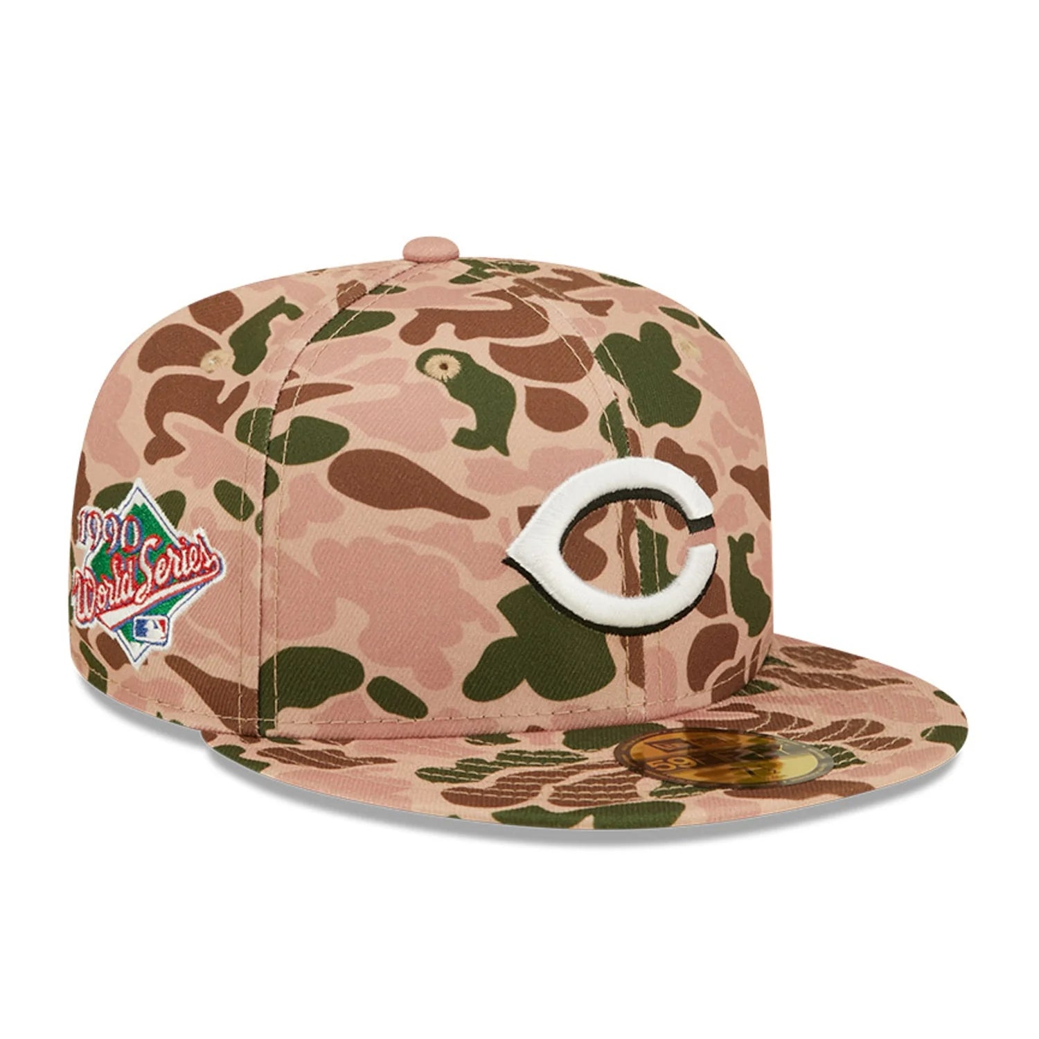 New Era Cincinnati Reds 1990 World Series Side Patch Duck Camo 59FIFTY Fitted Hat