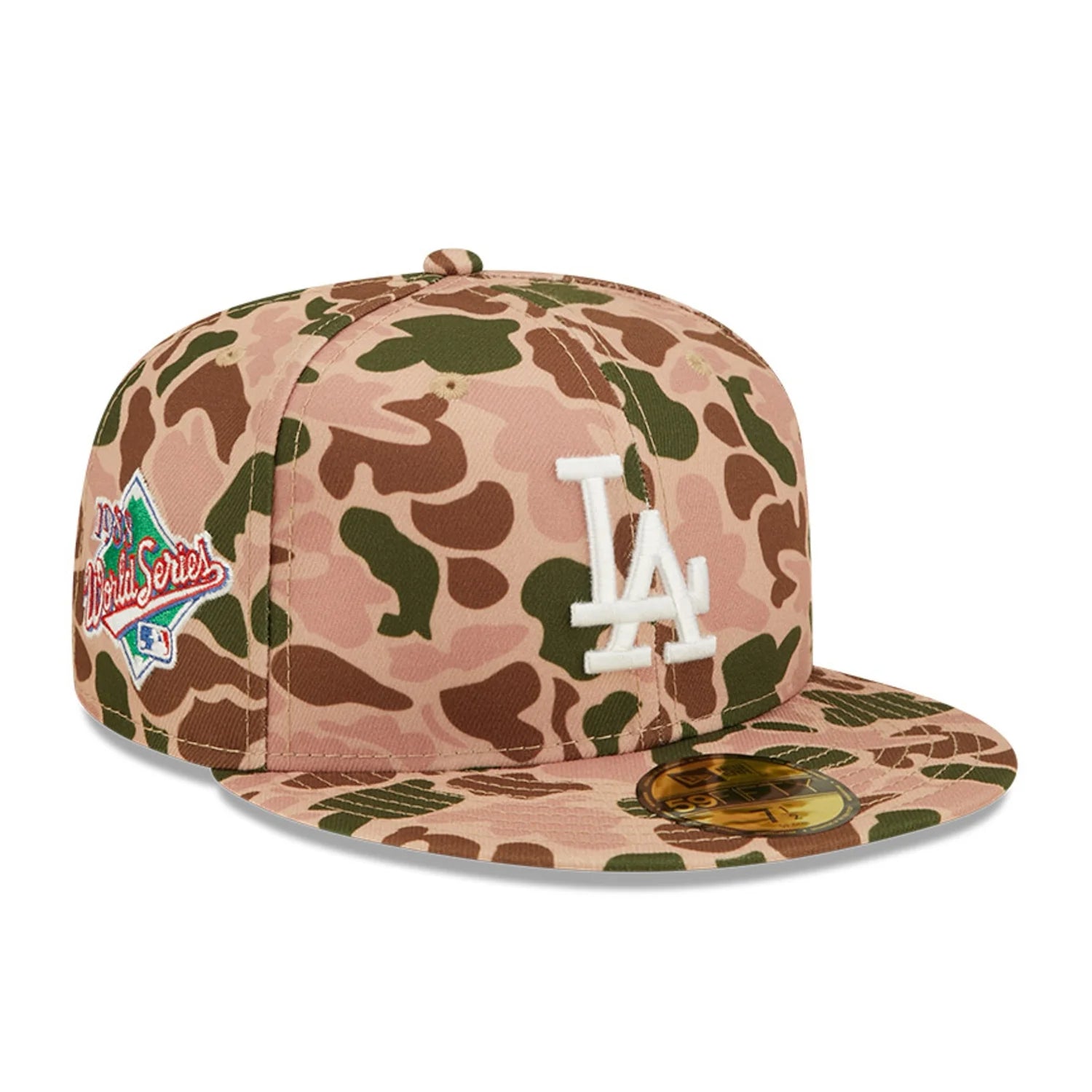 New Era Los Angeles Dodgers 1988 World Series Side Patch Duck Camo 59FIFTY Fitted Hat