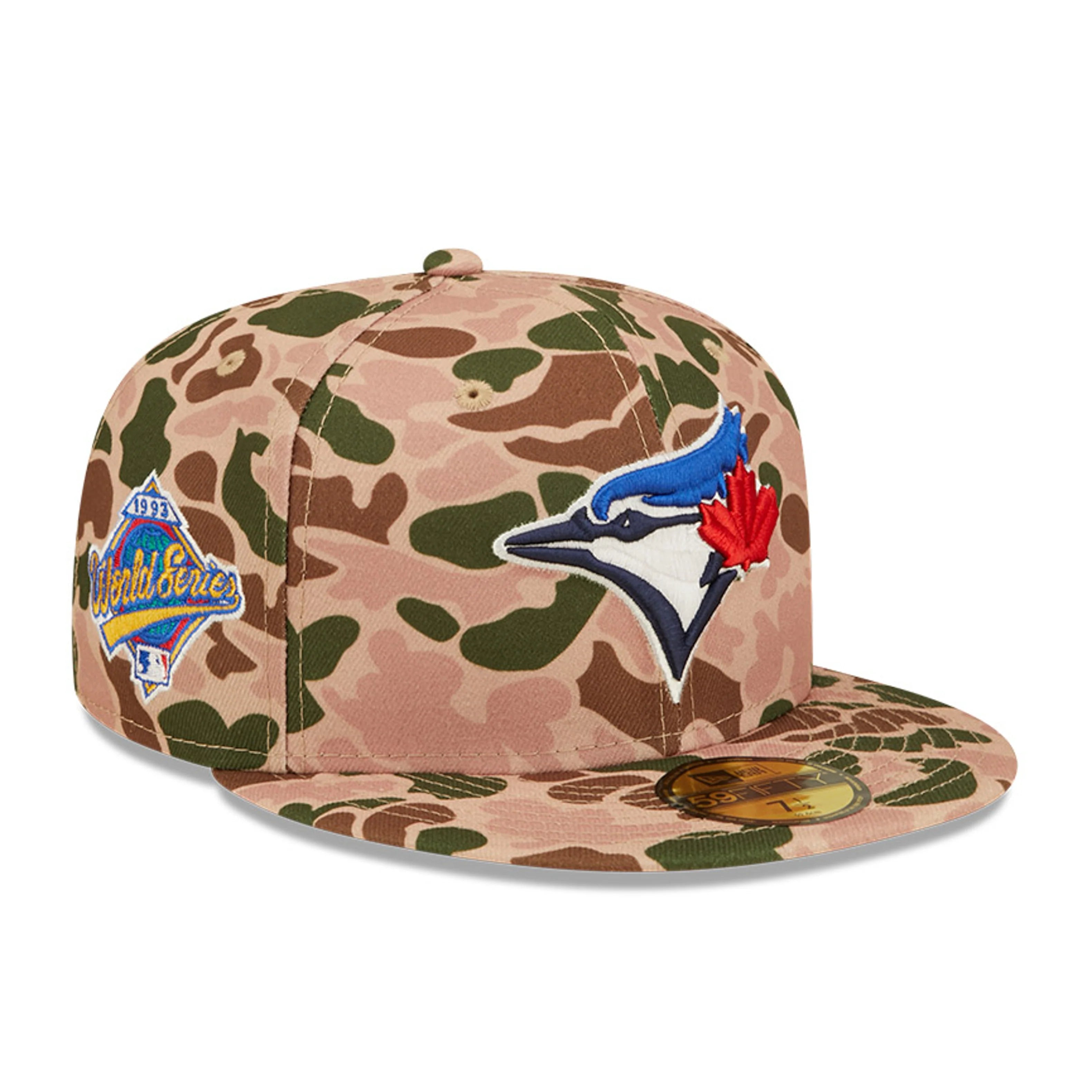 New Era Toronto Blue Jays 1993 World Series Side Patch Duck Camo 59FIFTY Fitted Hat