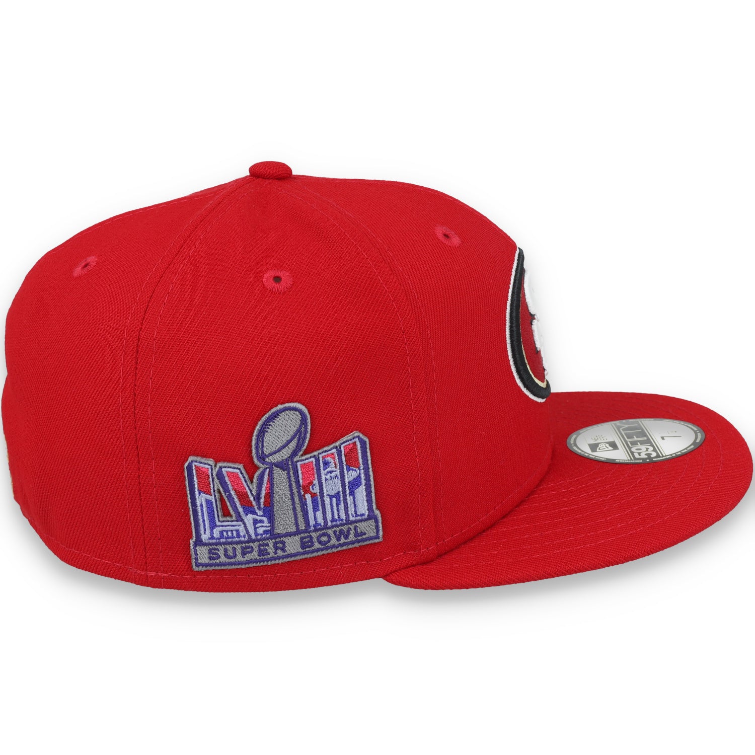 New Era San Francisco 49ers Super Bowl LVIII Side Patch 59FIFTY Fitted Hat-Red
