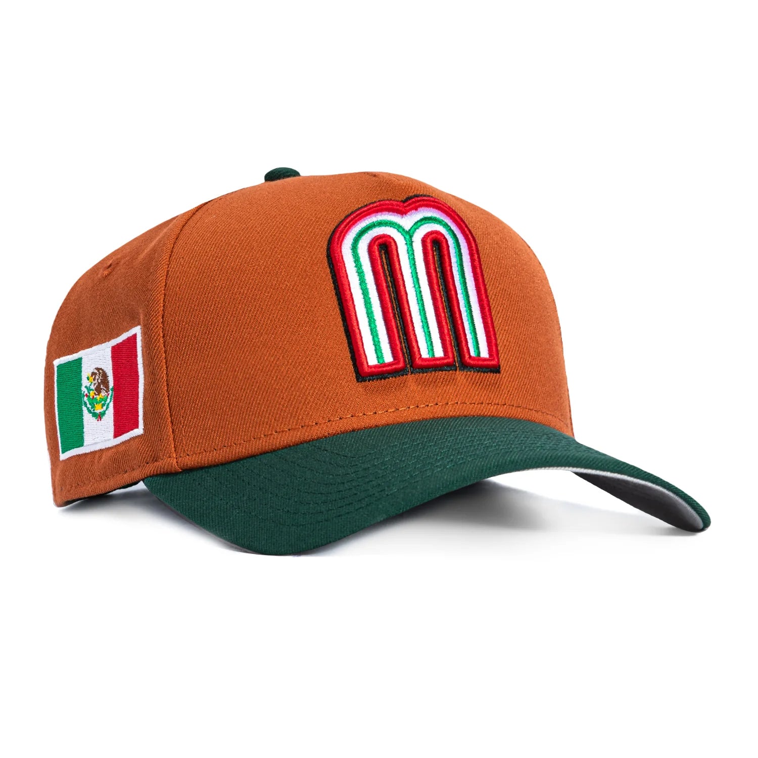 New Era Mexico WBC 9FORTY A-Frame Snapback Hat-Burnt Orange