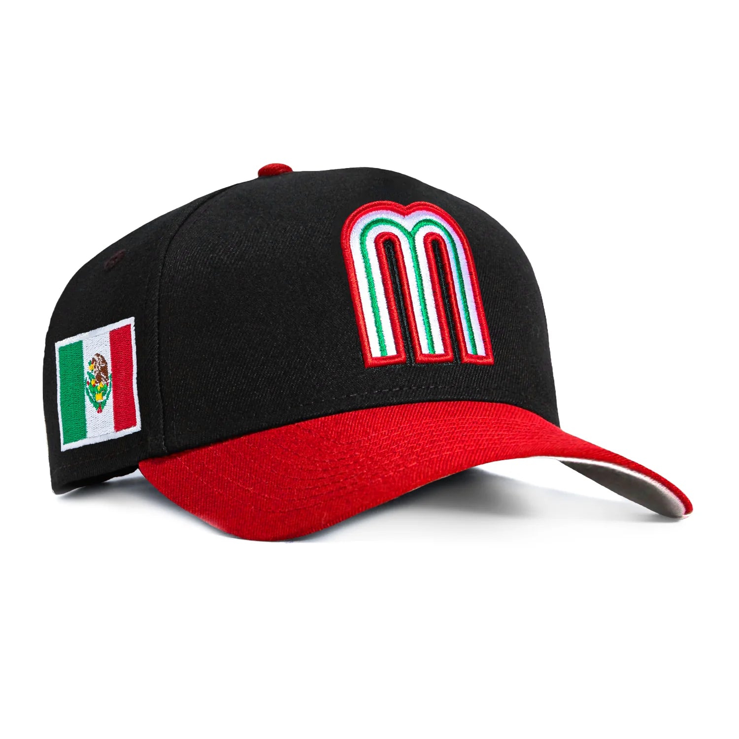 New Era Mexico WBC 9FORTY A-Frame Snapback Hat-Black/Red