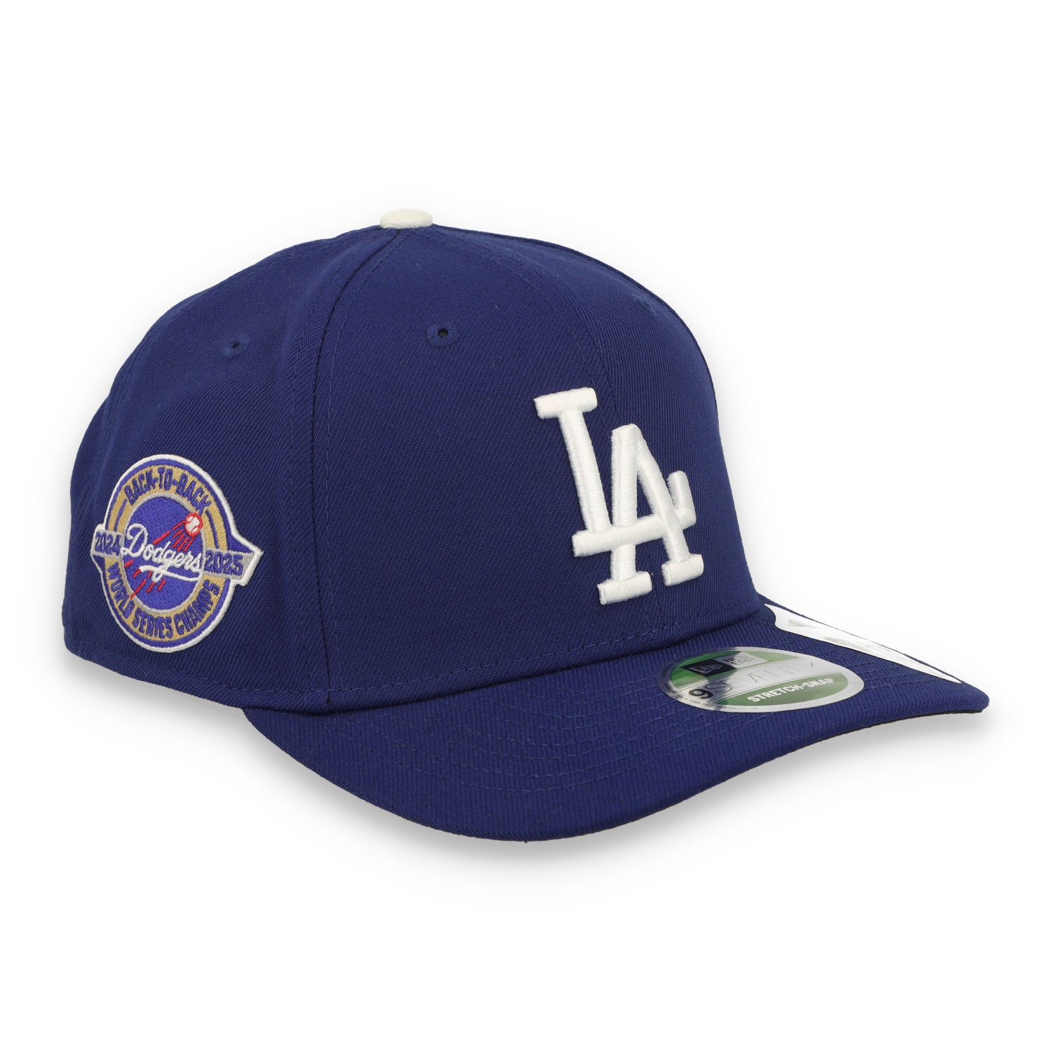 New Era Los Angeles Dodgers 2025 B2B WS Side Patch 9SEVENTY Stretch-Snap Hat-Royals