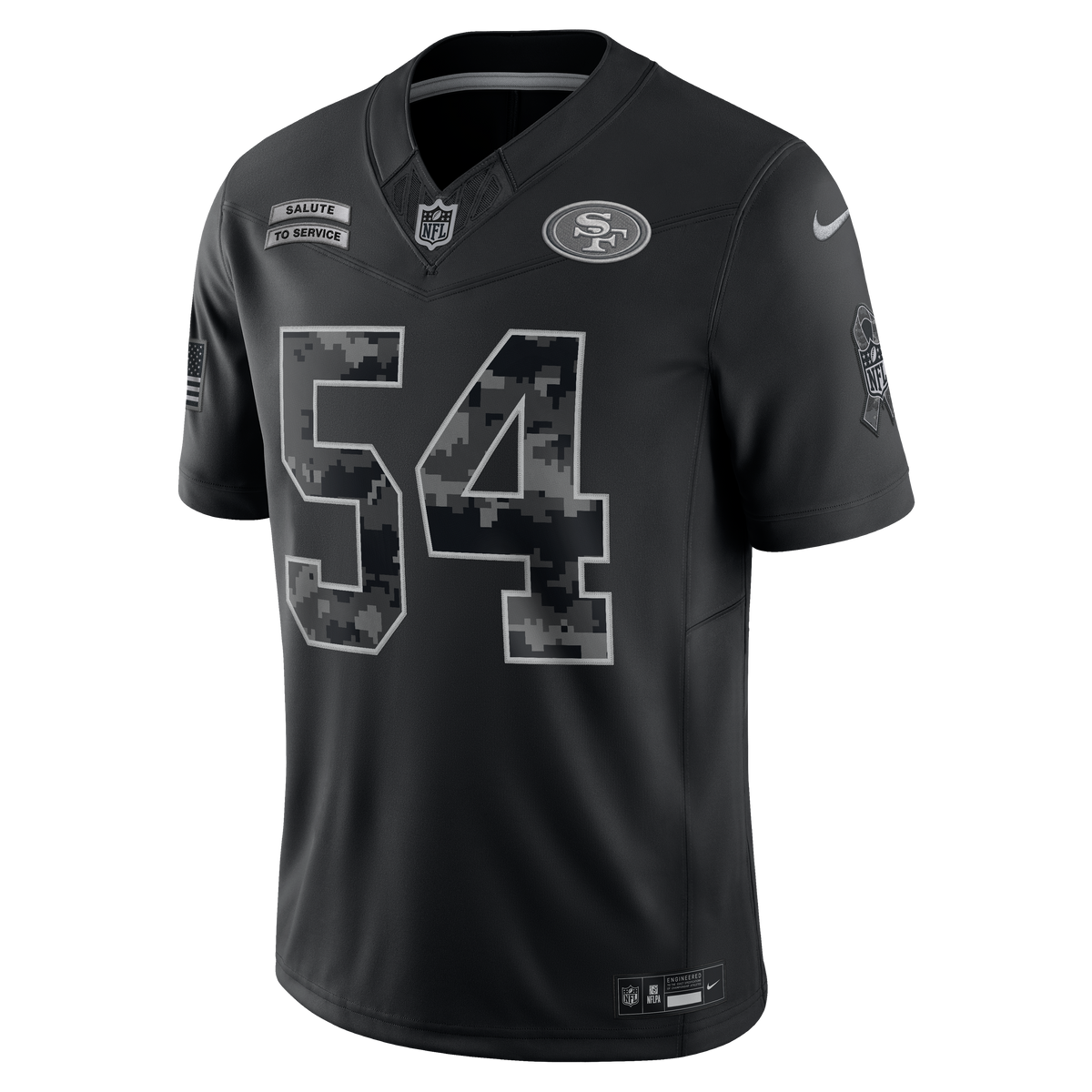 Nike San Francisco 49ers Fred Warner 2026 Salute to Service Stitched Limited Jersey