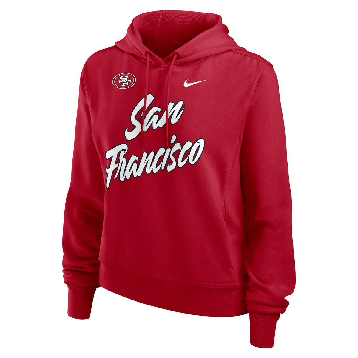 Nike San Francisco 49ers Women's Performance One Pullover Hoodie - Scarlet