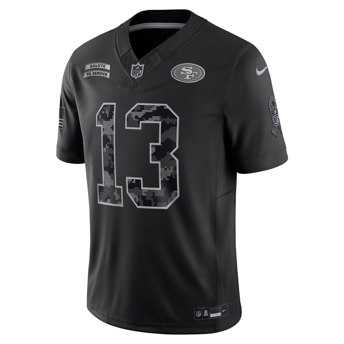 Nike San Francisco 49ers Brock Purdy 2026 Salute to Service Stitched Limited Jersey