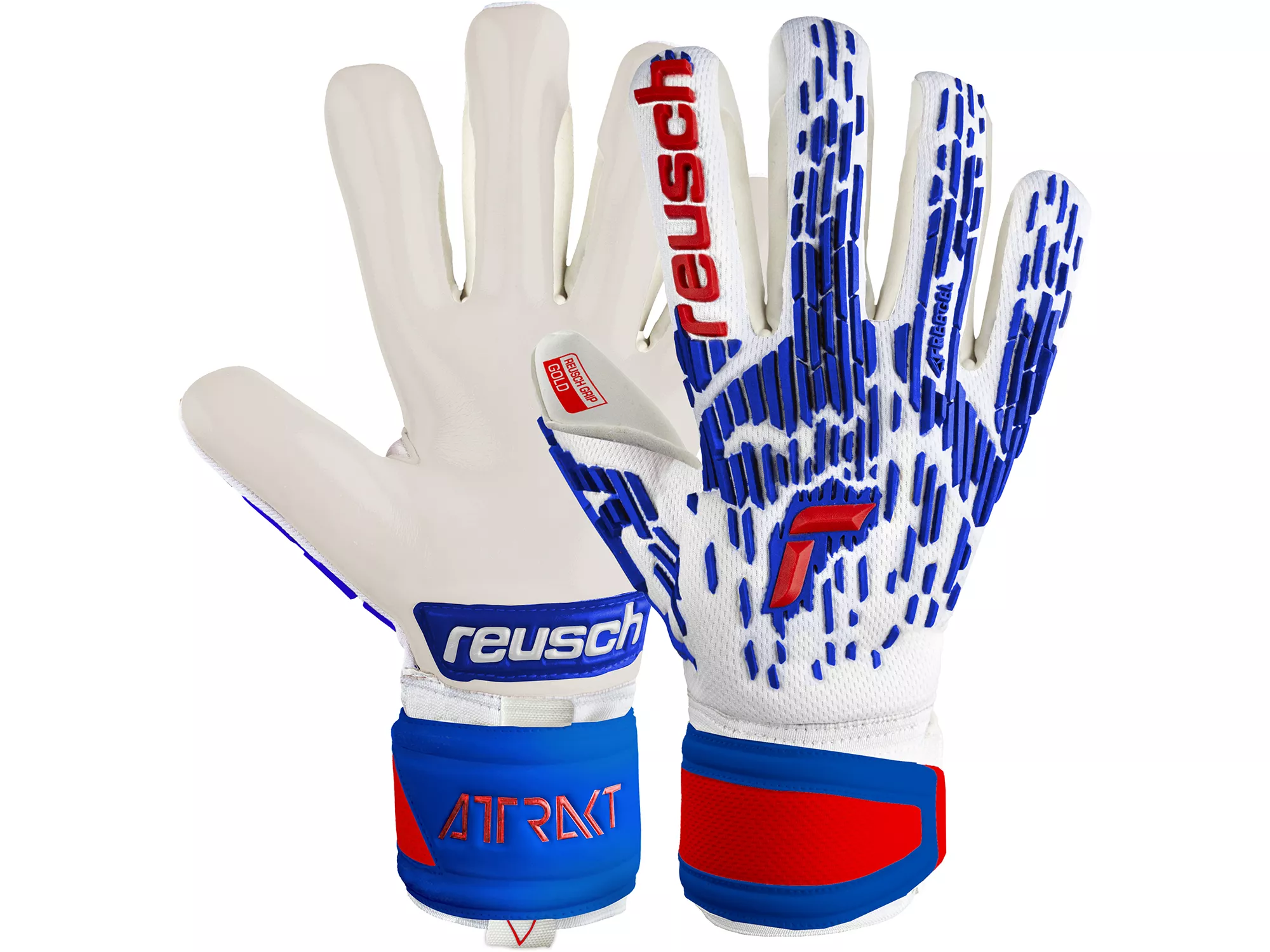 Reusch Adult Attrakt Freegel Gold Finger Support Goalkeeper Gloves