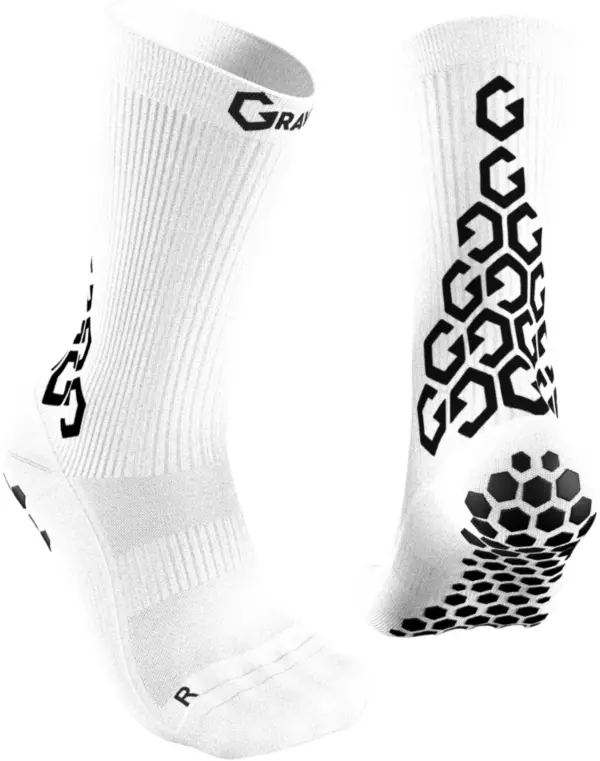 SENDA GRAVITY PRO GRIP SOCKS - WHITE