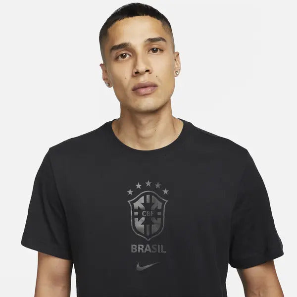 Nike Brazil Crest Men's T-Shirt- Black