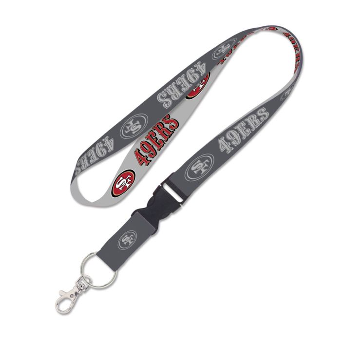 SAN FRANCISCO 49ERS LANYARD W/DETACHABLE BUCKLE 1"