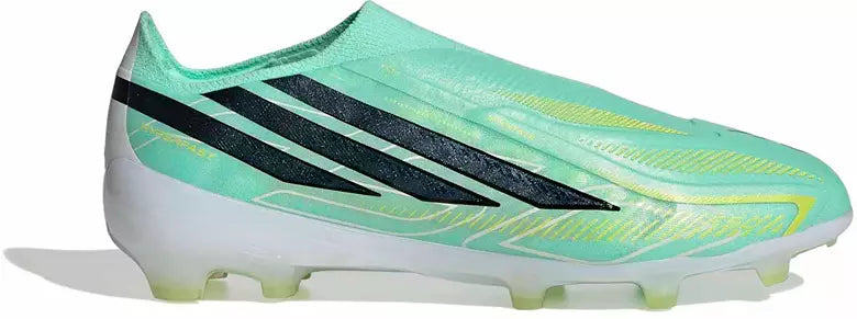 Adidas Jr. F50 Hyperfast Elite Laceless FG - PULMIN/CBLACK/SOLLEM
