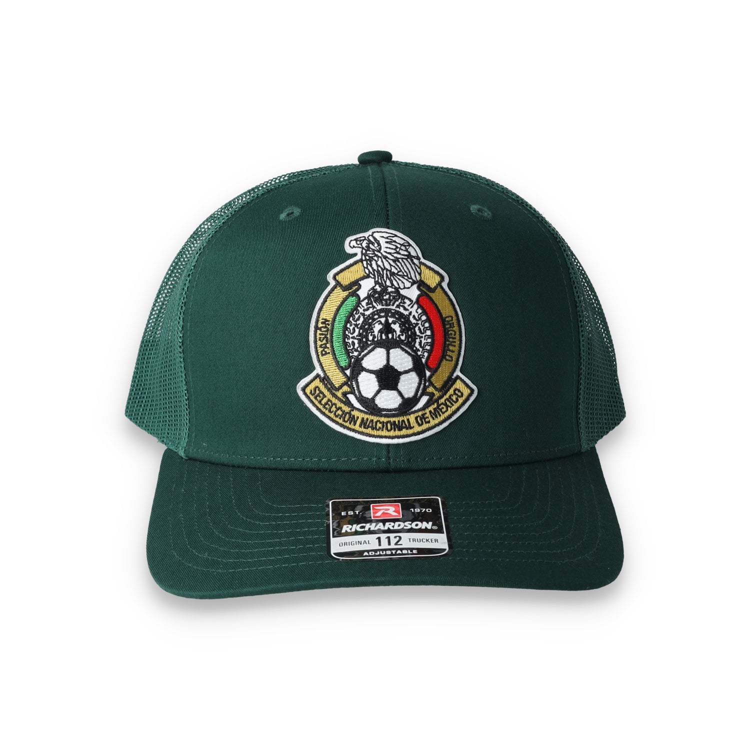 Mexico Snapback Trucker Cap-Dark Green