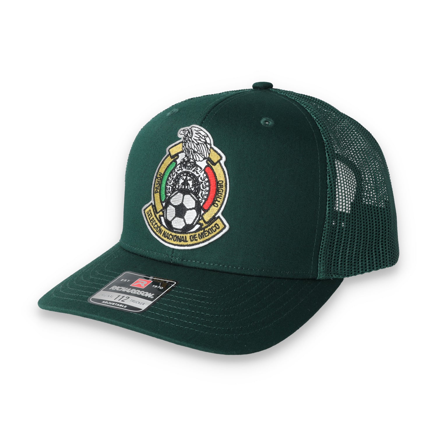 Mexico Snapback Trucker Cap-Dark Green