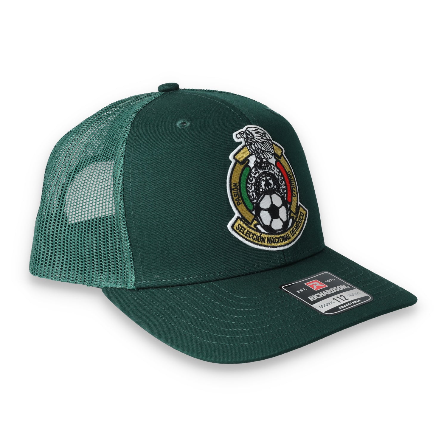 Mexico Snapback Trucker Cap-Dark Green