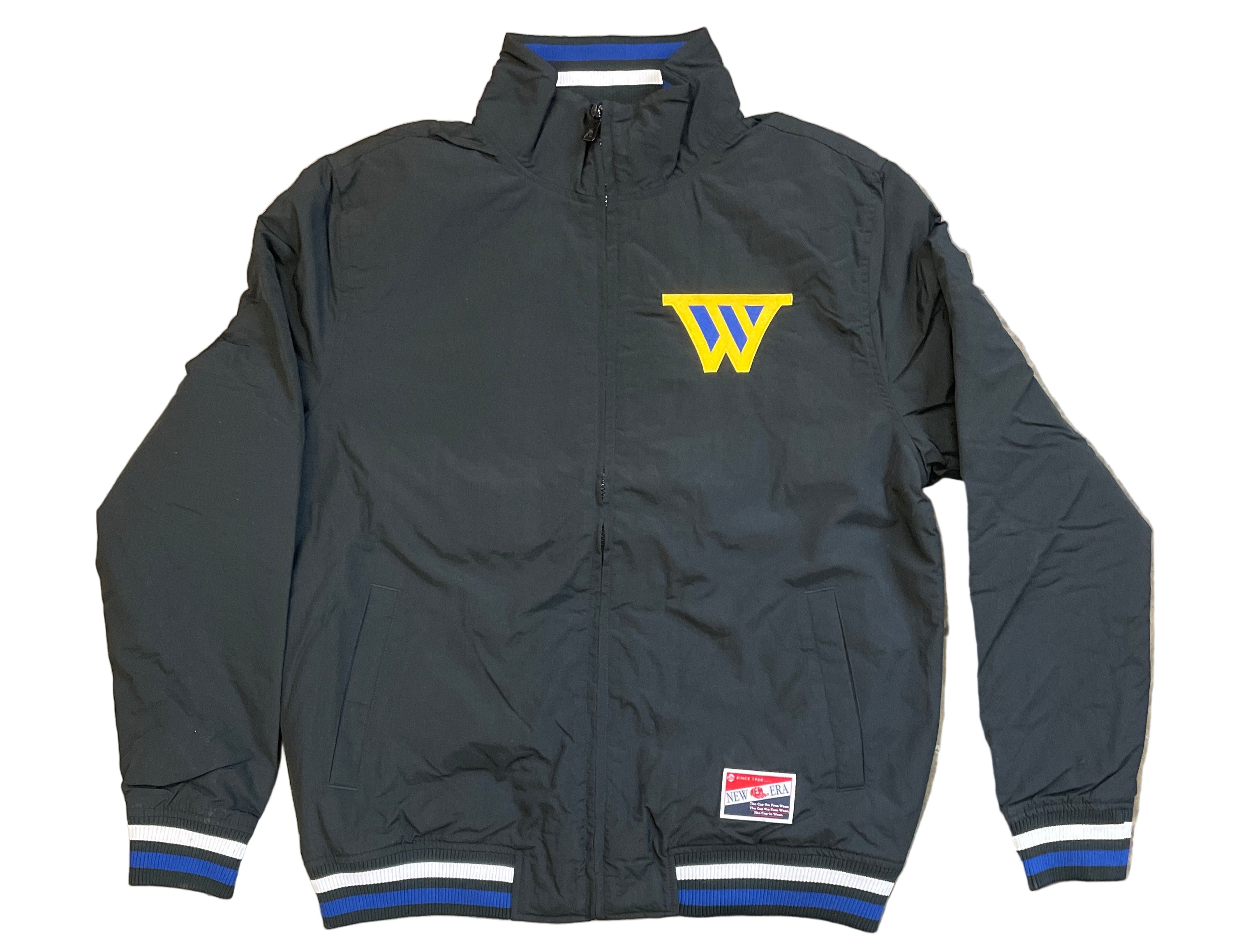 New Era Golden State Warriors Throwback Nylon Full-Zip Jacket