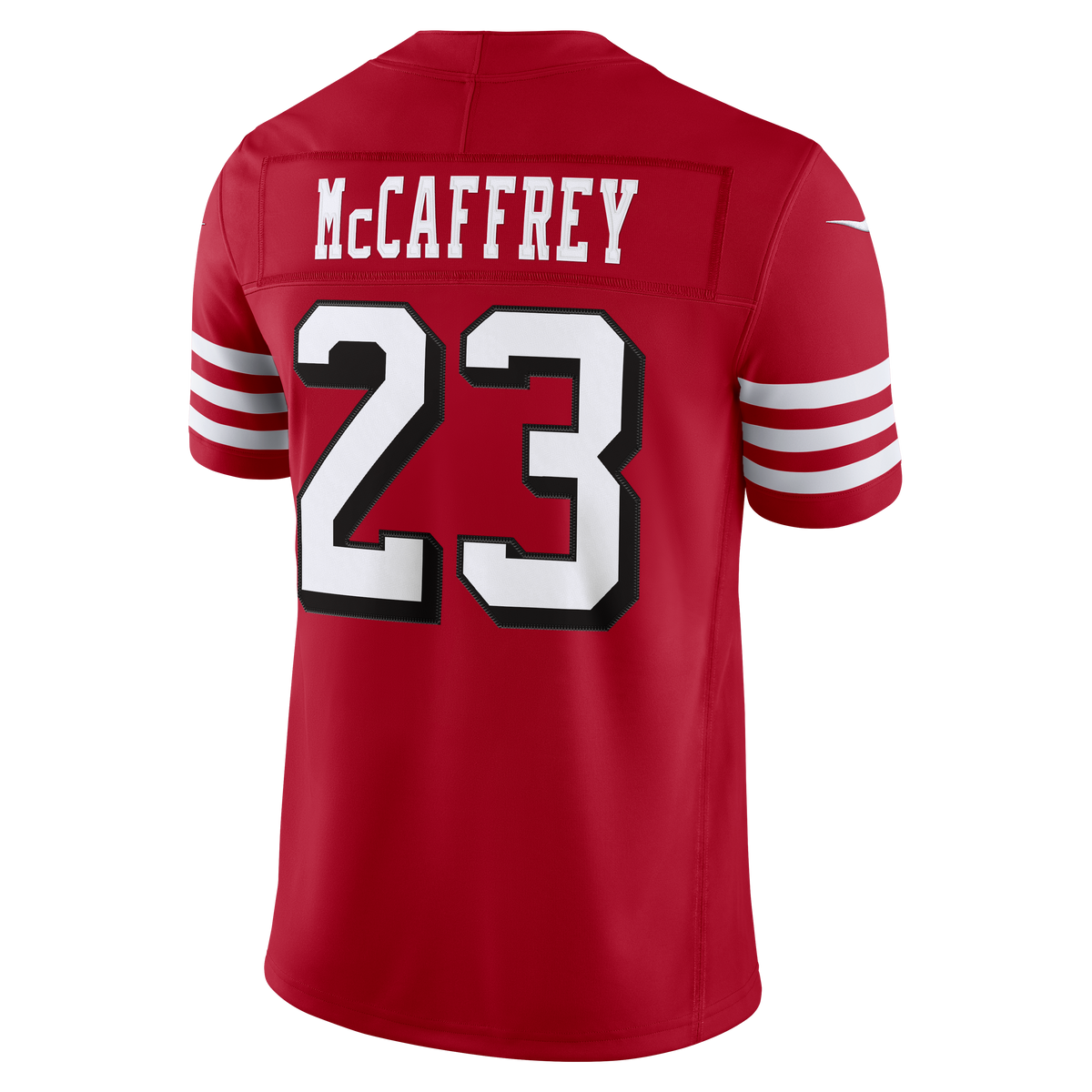 Nike San Francisco 49ers Christian McCaffrey (#23) Limited Jersey- Gym Red
