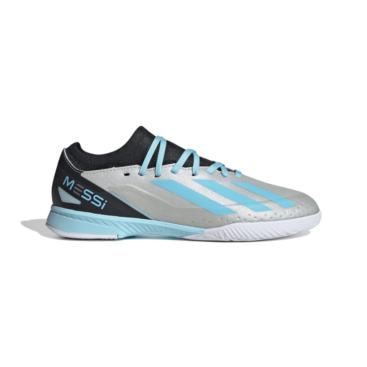 Adidas JR X Crazyfast Messi.3 IN-Silver Met./Bliss Blue/Core Black