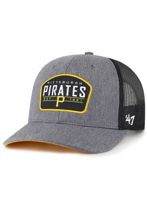 ' 47 BRAND PITTSBURGH PIRATES SLATE '47 TRUCKER ADJUSTABLE HAT