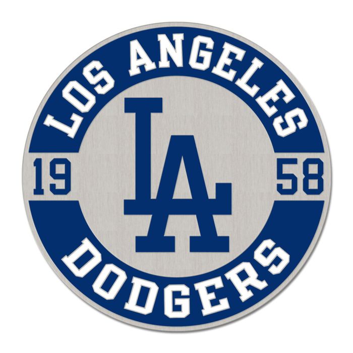 Los Angeles Dodgers Circle Established Enamel Pin Jewelry Card