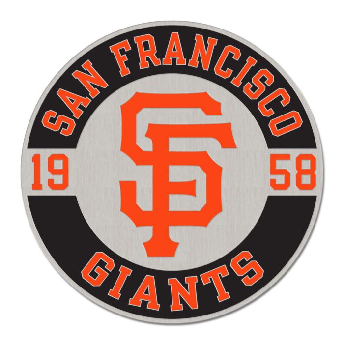 San Francisco Giants Circle Established Enamel Pin Jewelry Card