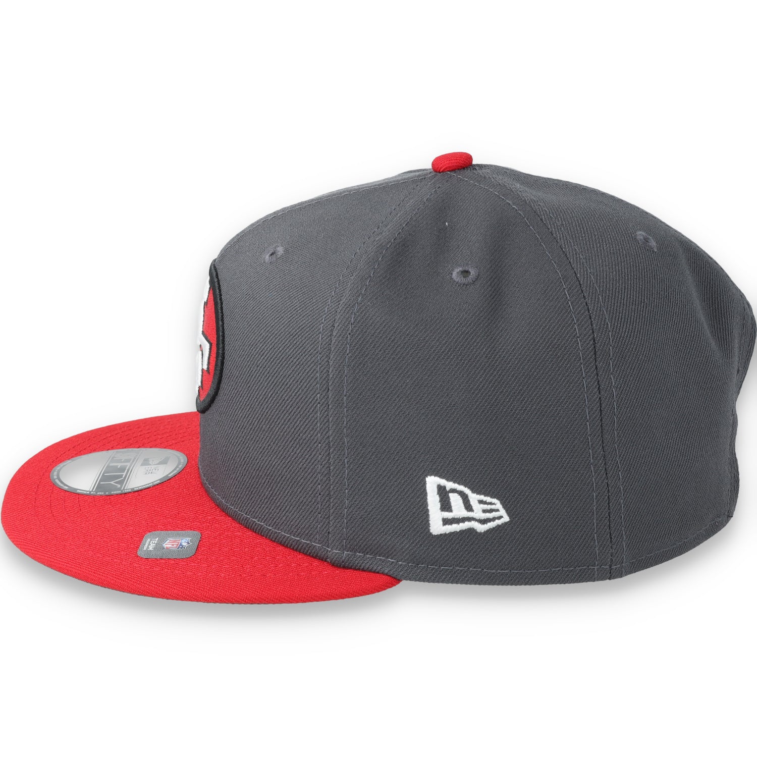 New Era San Francisco 49ers 40th Anniversary Side Patch 9FIFTY Snapback Hat-Grey/Scarlet/White