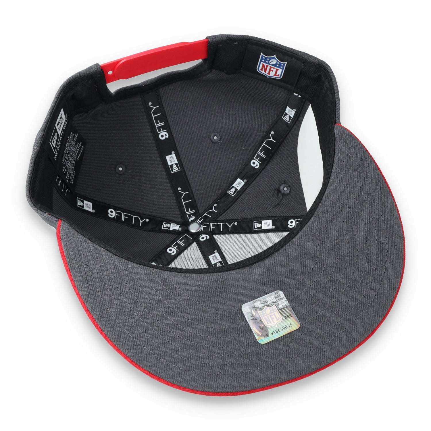 New Era San Francisco 49ers 40th Anniversary Side Patch 9FIFTY Snapback Hat-Grey/Scarlet/White