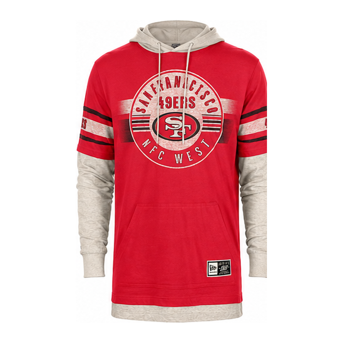 New Era Men's San Francisco 49ers Twofer Pullover Hoodie - Red/White