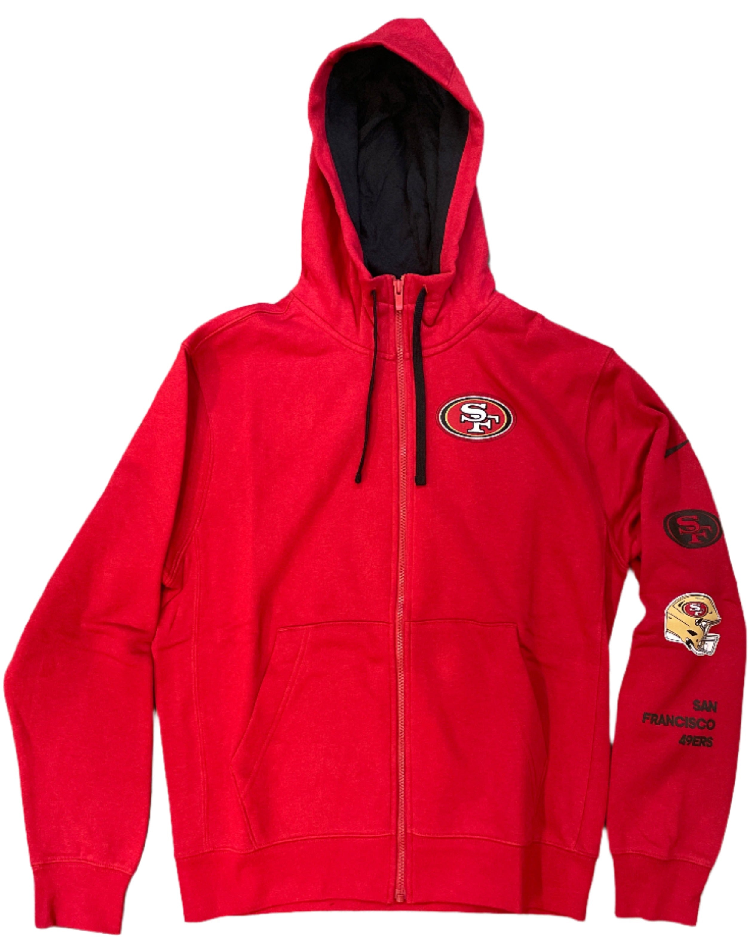 Nike Men's San Francisco 49ers Full-Zip Hoodie-Scarlet