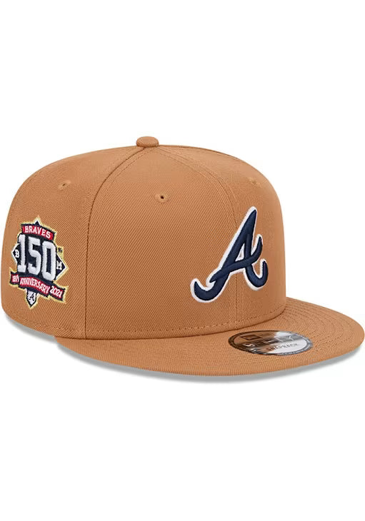 New Era Atlanta Braves Color Pack 9FIFTY Snapback Hat-Light Bronze