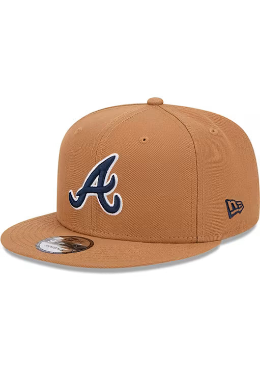 New Era Atlanta Braves Color Pack 9FIFTY Snapback Hat-Light Bronze