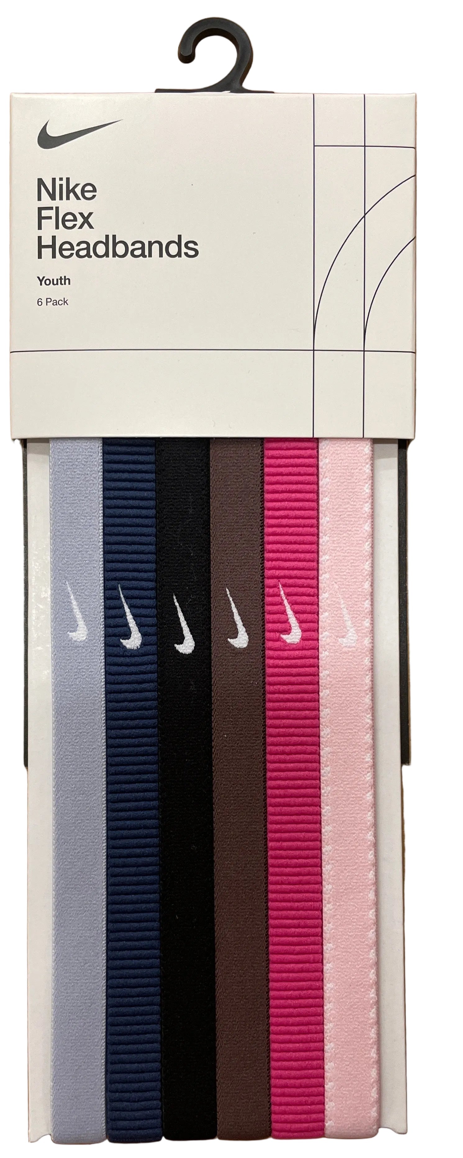 Nike Youth Flex Headbands 6 Pack-Multi Color